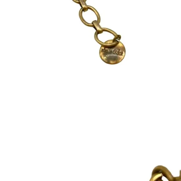 Stella & Dot Daphne Pearl Statement Necklace Gold Vintage Style - Picture 4 of 4